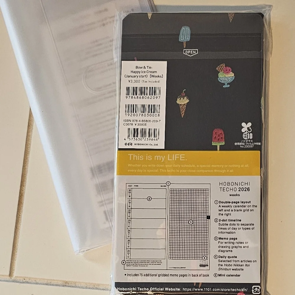 Hobonichi Techo Weeks 2026 Planner with Cover - Picture 2 of 3